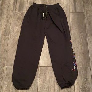 Black PLT joggers